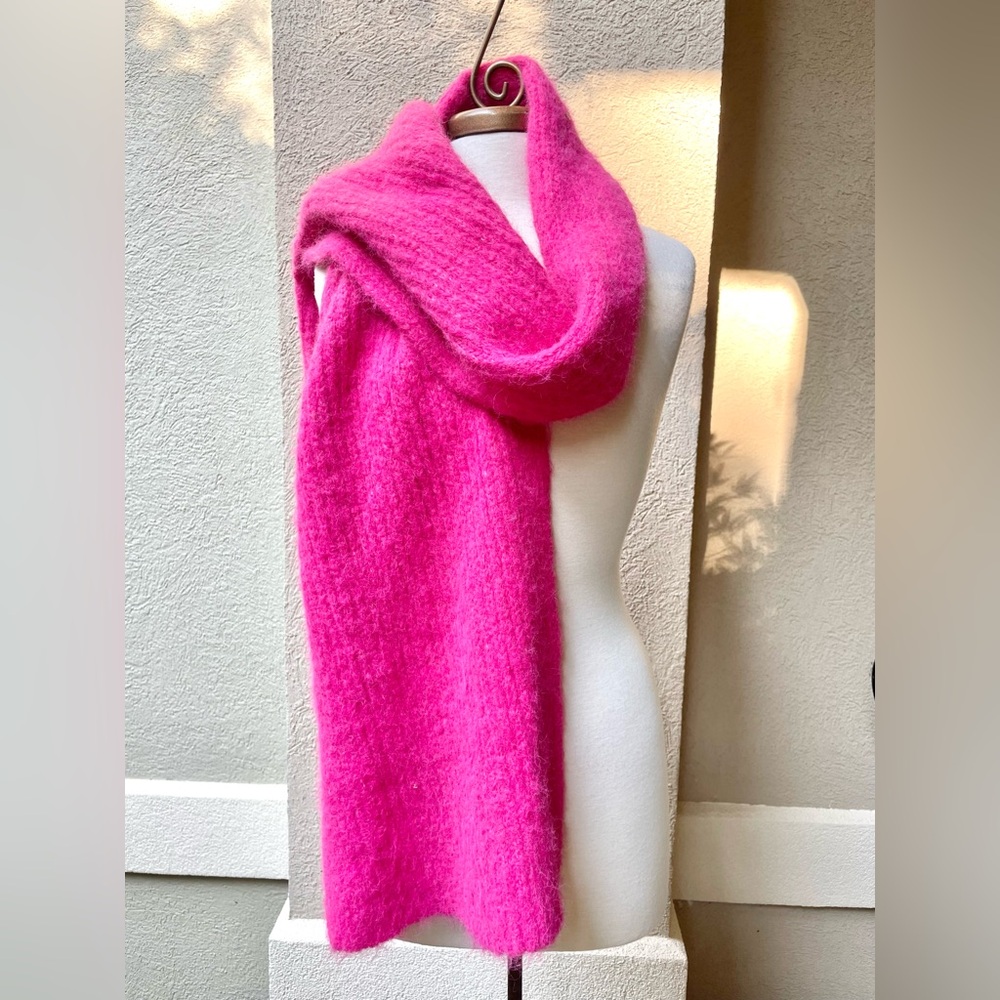Lane Bryant Vibrant Hot Pink Cozy Knit oversized Scarf